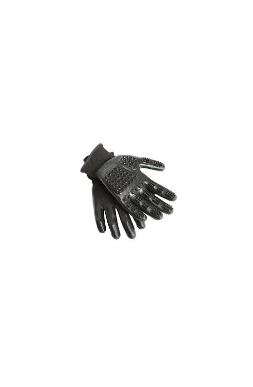 Gant de pansage lemieux noir/l