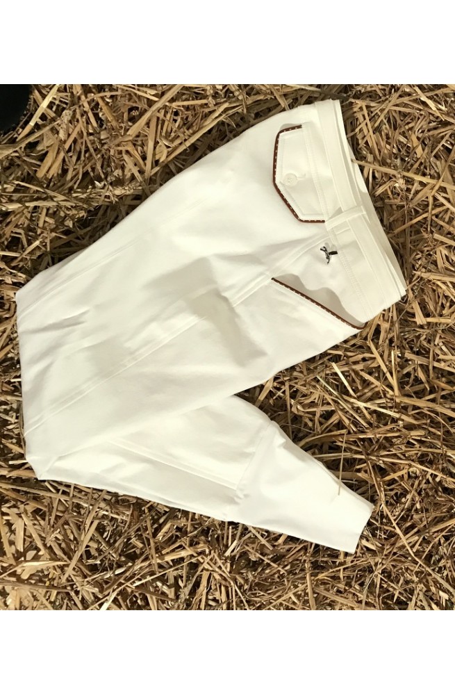 Culotte pénélope point sellier blanc/34