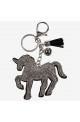 Porte clé horze argent