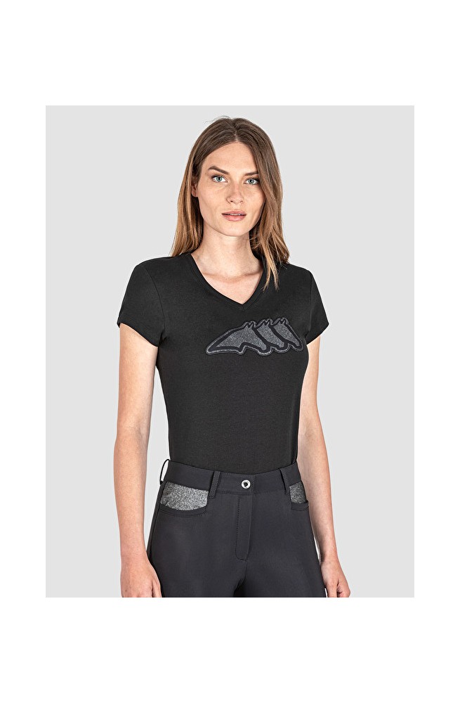 T shirt equiline geberg noir/xs