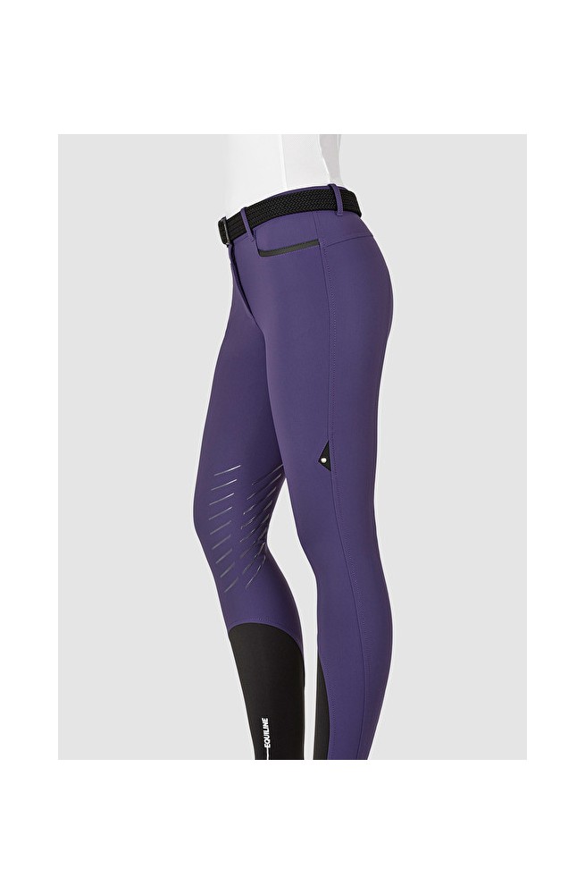 Pantalon equiline ginocchio violet/34