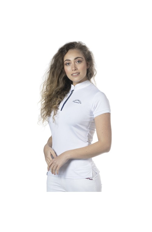 Polo clorinda femme f&amp;c blanc/xs