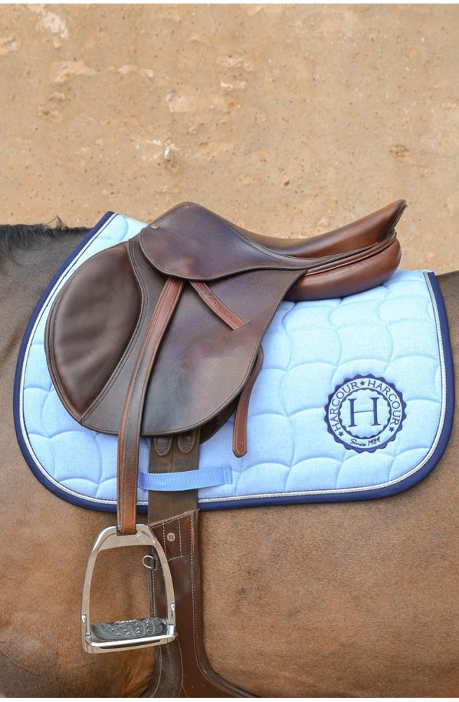 Tapis de selle satty harcour bleu clair/cso